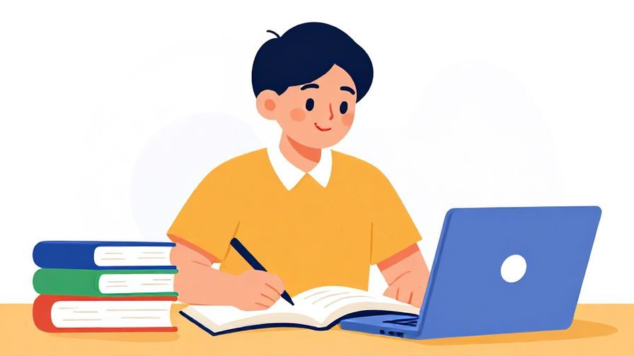 Illustration%20of%20a%20person%20studying%20with%20books%20and%20laptop%2C%20friendly%20expression%2C%20vibrant%20colors