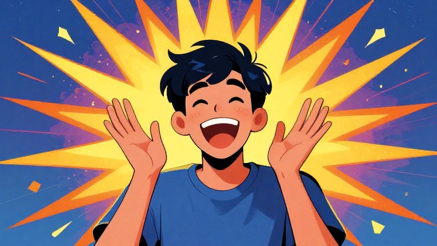 Illustration%20of%20a%20person%20surprised%20and%20laughing%20with%20hands%20up%2C%20colorful%20explosion%20background%2C%20vibrant%20colors%2C%20illustrated%20style