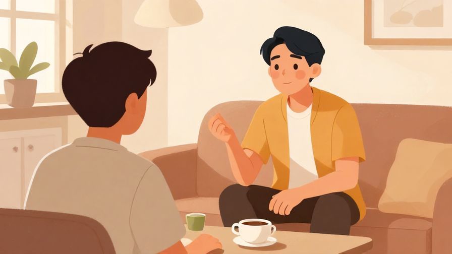 Illustration%20of%20a%20person%20talking%20about%20another%20person%27s%20new%20daily%20routine%20in%20a%20calm%20living%20room%20setting%2C%20warm%20colors%2C%20illustrated%20style