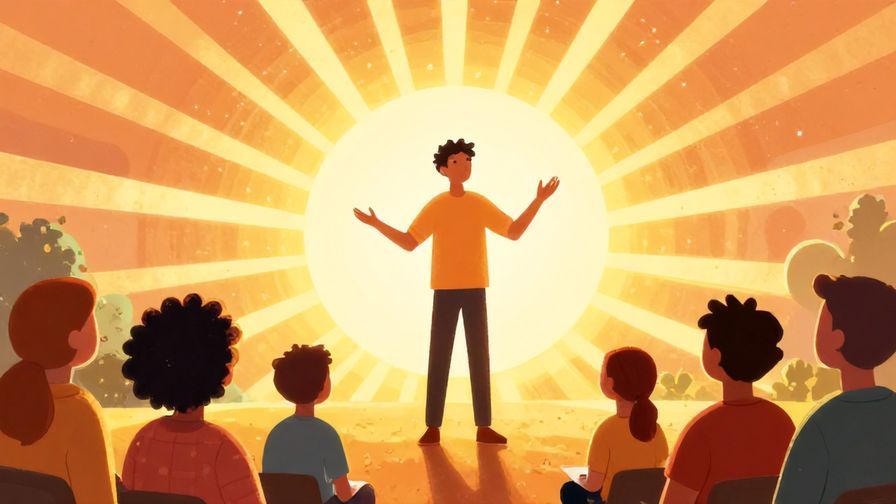Illustration%20of%20a%20person%20telling%20a%20story%20that%20radiates%20warm%20sunlight%2C%20surrounded%20by%20glowing%20sun%20rays%20and%20engaged%20listeners%2C%20vibrant%20illustrated%20style