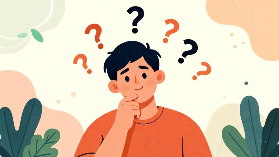 Illustration%20of%20a%20person%20thinking%20deeply%20with%20question%20marks%20floating%20around%20their%20head%2C%20a%20soft%20colorful%20background%20with%20abstract%20shapes%20and%20floating%20leaves%2C%20illustrated%20style%2C%20vibrant%20colors