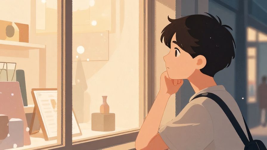 Illustration%20of%20a%20person%20thinking%20while%20looking%20at%20a%20window%20display%2C%20soft%20lighting%2C%20illustrated%20style