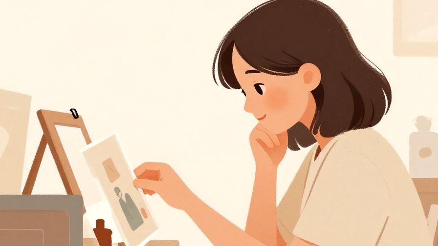 Illustration%20of%20a%20person%20thoughtfully%20browsing%20items%20with%20a%20gentle%20smile%2C%20soft%20pastel%20background%2C%20illustrated%20style