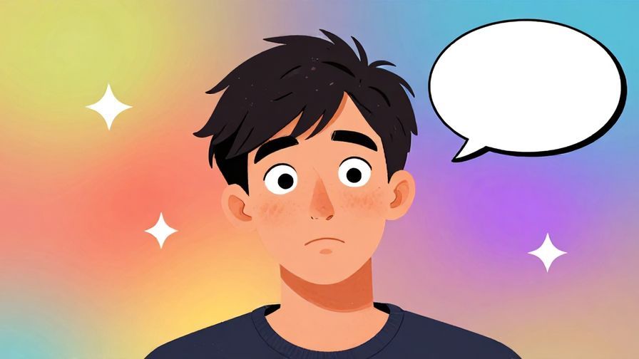 Illustration%20of%20a%20person%20tilting%20head%20with%20curious%20expression%2C%20speech%20bubble%20implied%2C%20colorful%20background%20with%20floating%20stars%2C%20illustrated%20style