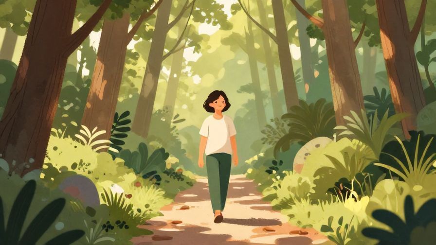 Illustration%20of%20a%20person%20walking%20slowly%20through%20a%20forest%20path%20with%20a%20peaceful%20smile%20and%20soft%20sunlight