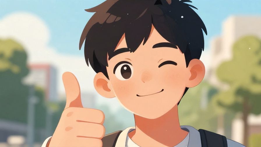 Illustration%20of%20a%20person%20winking%20and%20giving%20a%20thumbs-up%20gesture%2C%20bright%20daylight%2C%20friendly%20expression%2C%20illustrated%20style