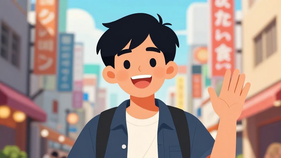 Illustration%20of%20a%20person%20with%20a%20big%20smile%20and%20friendly%20gesture%2C%20colorful%20urban%20background%20of%20Osaka