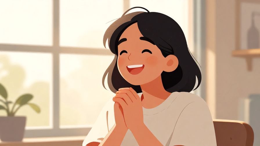 Illustration%20of%20a%20person%20with%20a%20bright%20smile%20and%20hands%20clasped%20in%20joy%2C%20sunlight%20streaming%20through%20a%20window%2C%20illustrated%20style