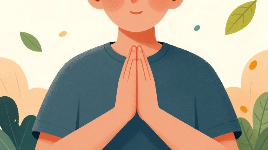 Illustration%20of%20a%20person%20with%20a%20calm%2C%20respectful%20expression%2C%20hands%20gently%20folded%20in%20front%20of%20a%20soft%20background%20with%20floating%20leaves%2C%20vibrant%20colors%2C%20illustrated%20style