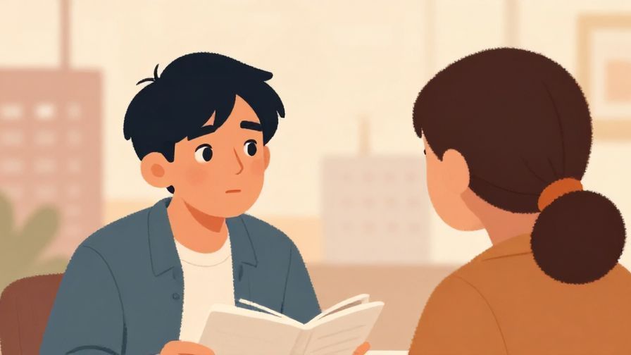 Illustration%20of%20a%20person%20with%20a%20curious%20expression%20gently%20asking%20a%20friend%20about%20their%20plans%20with%20a%20blurry%20cityscape%20background%20and%20warm%20colors%2C%20illustrated%20style