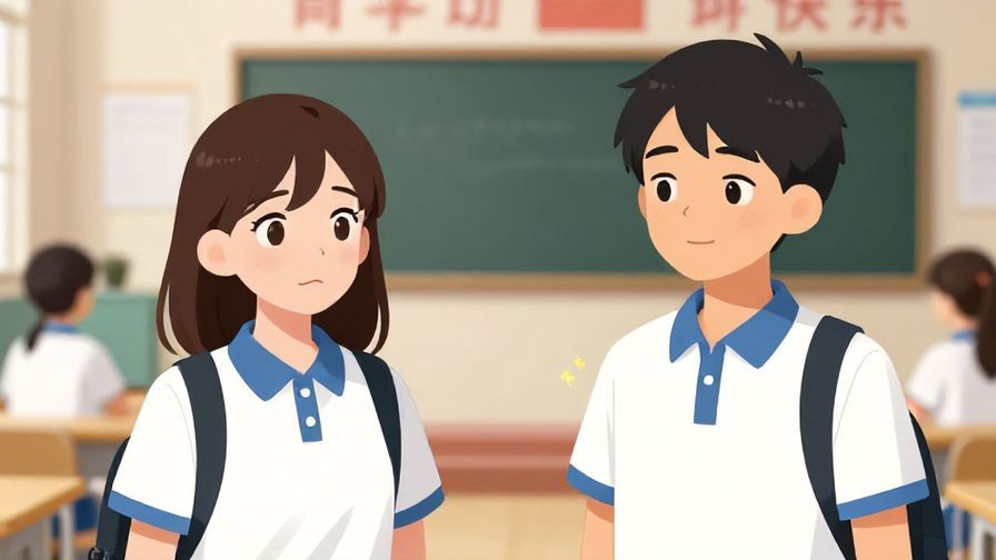 Illustration%20of%20a%20person%20with%20a%20doubtful%20look%20asking%20another%20who%20is%20confidently%20nodding%2C%20school%20yard%20background