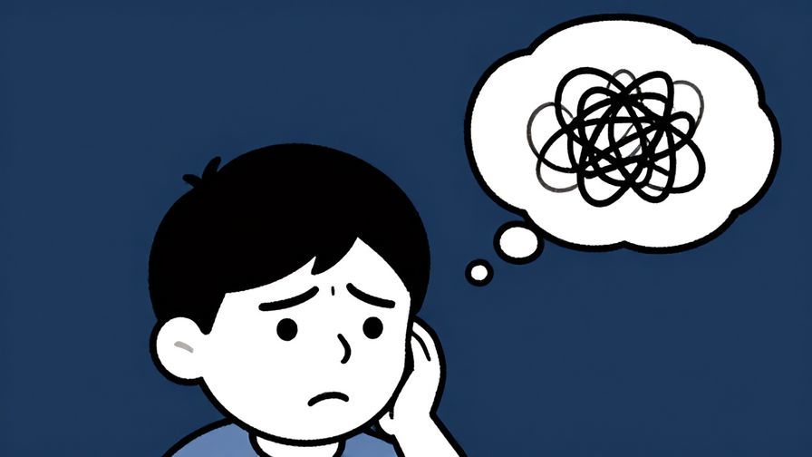 Illustration%20of%20a%20person%20with%20a%20furrowed%20brow%20and%20a%20thought%20bubble%20showing%20a%20knot%20or%20tangle%2C%20expressing%20mental%20struggle%2C%20illustrated%20style