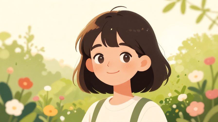 Illustration%20of%20a%20person%20with%20a%20gentle%20smile%20and%20sparkling%20eyes%2C%20standing%20in%20a%20garden%20with%20soft%20sunlight%20and%20flowers%2C%20illustrated%20style