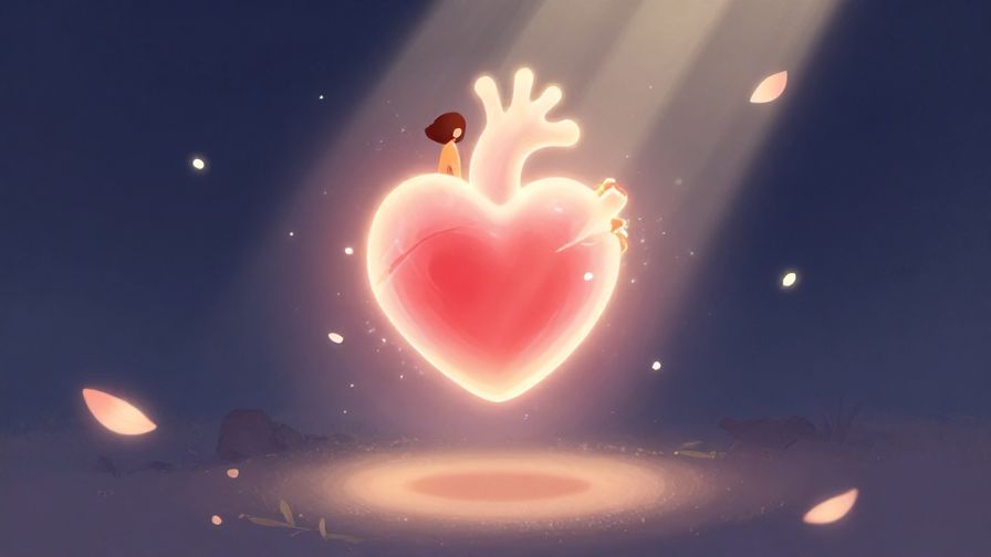 Illustration%20of%20a%20person%20with%20a%20glowing%20heart%2C%20floating%20slightly%20above%20the%20ground%2C%20surrounded%20by%20soft%20floating%20petals%20and%20light%20rays
