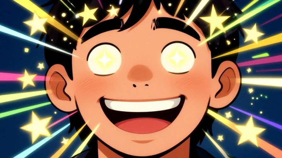 Illustration%20of%20a%20person%20with%20a%20huge%20smile%20and%20sparkling%20eyes%2C%20surrounded%20by%20exploding%20stars%20and%20colorful%20light%20bursts.%20Illustrated%20style