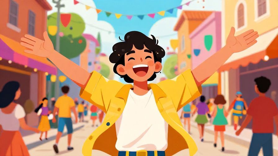 Illustration%20of%20a%20person%20with%20a%20joking%20expression%20and%20arms%20wide%20open%20in%20a%20colorful%20street%20festival%2C%20vibrant%20colors%2C%20illustrated%20style