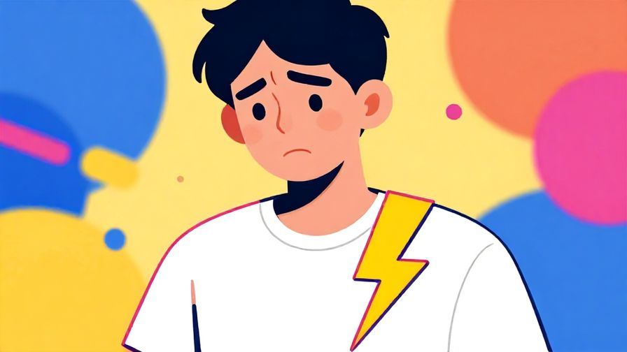 Illustration%20of%20a%20person%20with%20a%20pained%20expression%20and%20a%20sharp%20lightning%20bolt%20symbol%20near%20their%20chest%2C%20stylized%20background%20with%20vibrant%20colors