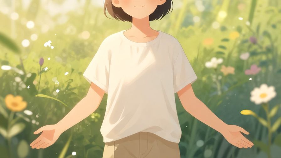 Illustration%20of%20a%20person%20with%20a%20peaceful%20expression%2C%20hands%20open%20slightly%20to%20the%20side%2C%20standing%20in%20a%20garden%20with%20soft%20light%20and%20flowers.