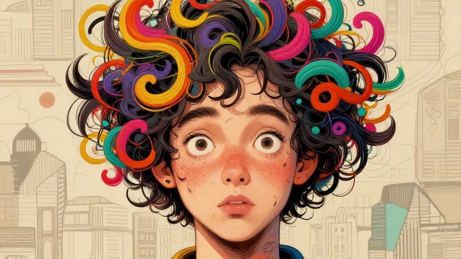 Illustration%20of%20a%20person%20with%20a%20quirky%20expression%20and%20colorful%20swirls%20around%20their%20head%2C%20detailed%20background%2C%20vibrant%20colors%2C%20illustrated%20style