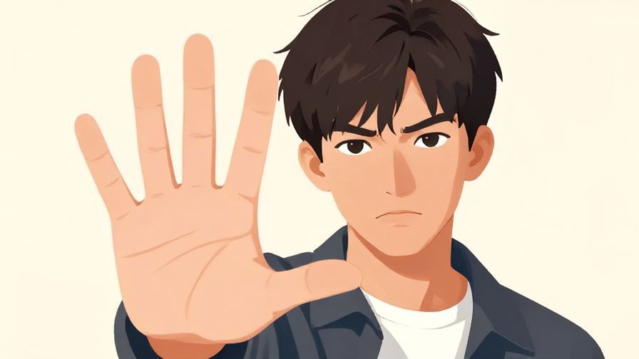 Illustration%20of%20a%20person%20with%20a%20serious%20face%2C%20hand%20raised%20to%20stop%20someone%20playfully%2C%20soft%20pastel%20background