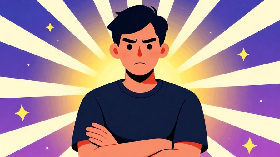 Illustration%20of%20a%20person%20with%20a%20serious%20face%2C%20crossing%20arms%20to%20show%20displeasure%2C%20with%20sharp%20light%20rays%20and%20stars%20in%20background%2C%20vibrant%20colors%2C%20illustrated%20style