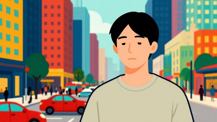 Illustration%20of%20a%20person%20with%20a%20silent%20expression%20amidst%20a%20busy%20cityscape%2C%20vibrant%20colors%2C%20illustrated%20style