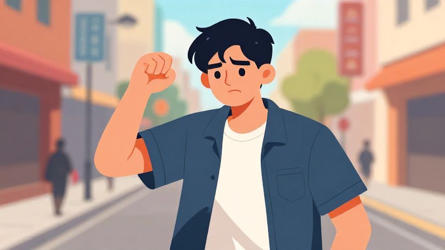 Illustration%20of%20a%20person%20with%20a%20slightly%20annoyed%20face%20preparing%20to%20take%20action%2C%20colorful%20street%20background%2C%20vibrant%20colors%2C%20illustrated%20style