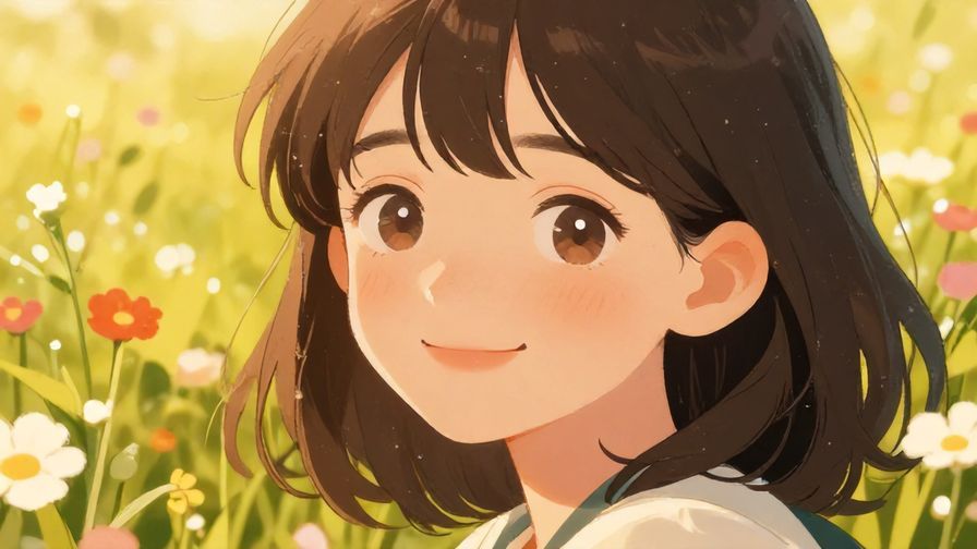 Illustration%20of%20a%20person%20with%20a%20sweet%20smile%20and%20sparkling%20eyes%20in%20a%20sunlit%20field%20of%20flowers%2C%20illustrated%20style