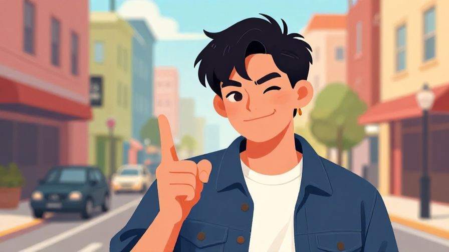 Illustration%20of%20a%20person%20with%20a%20teasing%20smirk%20pointing%20with%20a%20playful%20gesture%2C%20colorful%20urban%20street%20background%2C%20vibrant%20colors%2C%20illustrated%20style