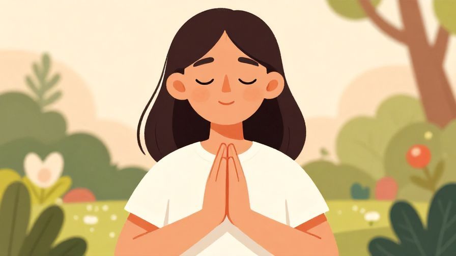 Illustration%20of%20a%20person%20with%20closed%20eyes%20and%20hands%20folded%20in%20a%20peaceful%20gesture%2C%20soft%20garden%20background%2C%20warm%20colors%2C%20illustrated%20style