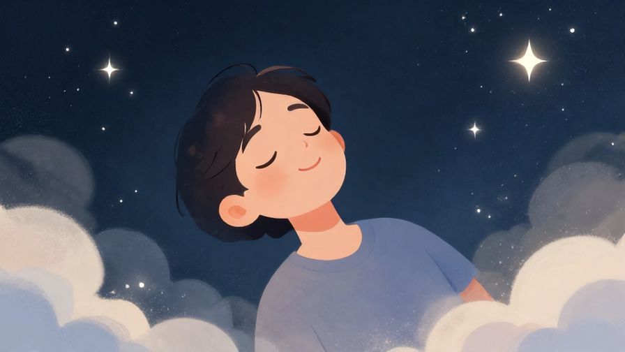 Illustration%20of%20a%20person%20with%20closed%20eyes%20and%20a%20peaceful%20smile%2C%20floating%20amidst%20stars%20and%20soft%20clouds%2C%20dreamy%20atmosphere