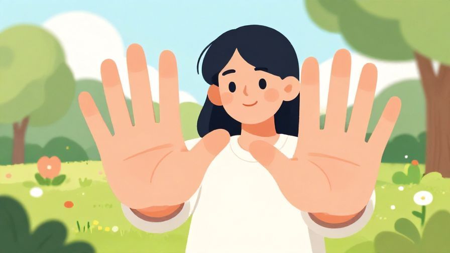 Illustration%20of%20a%20person%20with%20hands%20raised%20in%20a%20stop%20gesture%20and%20a%20friendly%20expression%2C%20bright%20park%20background%2C%20illustrated%20style