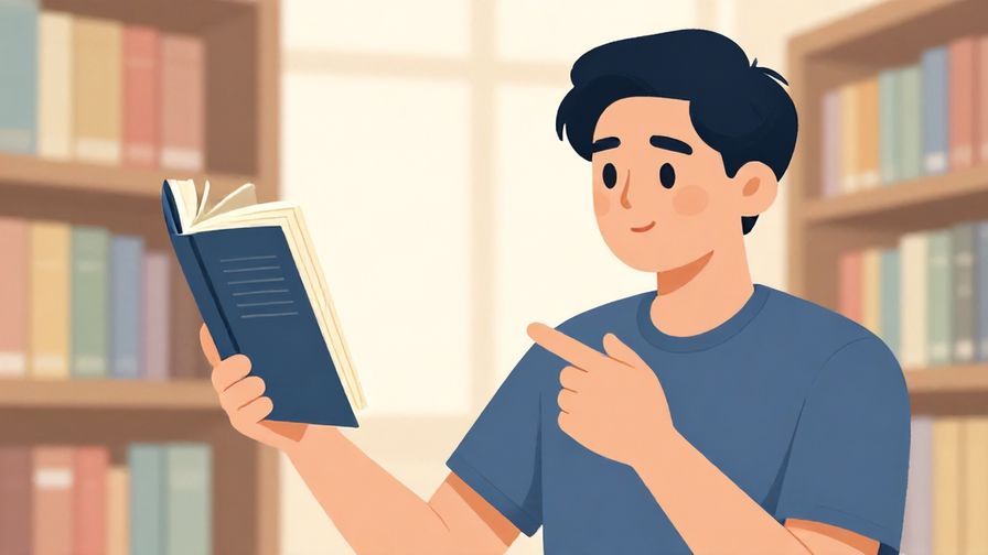 Illustration%20of%20a%20person%20with%20inquiring%20look%20gesturing%20towards%20a%20language%20book%2C%20soft%20library%20background%2C%20illustrated%20style