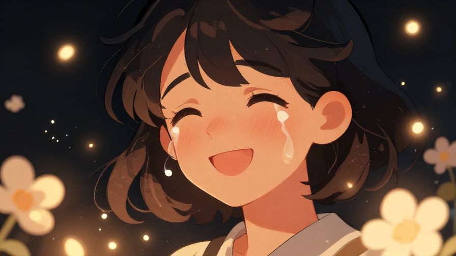 Illustration%20of%20a%20person%20with%20tears%20of%20joy%20and%20a%20soft%20smile%2C%20surrounded%20by%20glowing%20light%20and%20floating%20flowers.%20Illustrated%20style