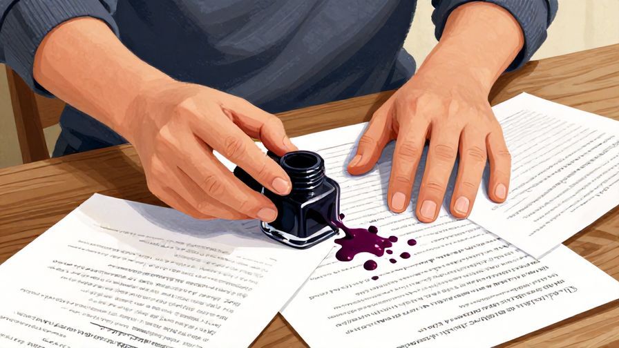 Illustration%20of%20a%20person%20writing%20with%20an%20overflowing%20ink%20bottle%20and%20papers%20scattered%20around%2C%20detailed%20background%2C%20vibrant%20colors%2C%20illustrated%20style