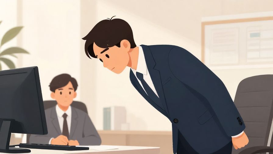 Illustration%20of%20a%20polite%20businessperson%20bowing%20slightly%20while%20speaking%20in%20a%20formal%20office%20with%20calm%20lighting%20and%20serious%20expressions%20illustrated%20style