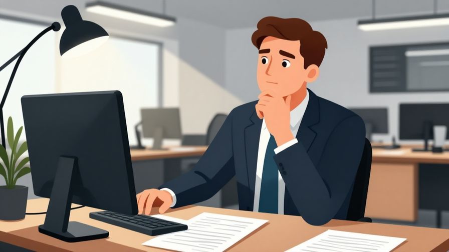 Illustration%20of%20a%20professional%20person%20looking%20thoughtful%2C%20with%20papers%20scattered%20on%20a%20desk%20and%20bright%20office%20lighting%2C%20illustrated%20style