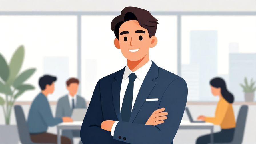 Illustration%20of%20a%20professional%20person%20smiling%20confidently%20in%20a%20business%20setting%2C%20bright%20office%20background%2C%20vibrant%20colors%2C%20illustrated%20style