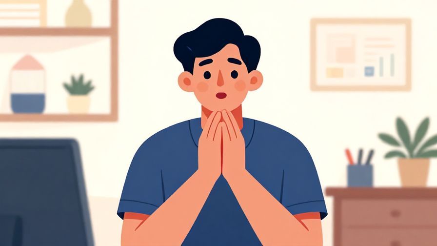 Illustration%20of%20a%20professional%20person%20with%20hands%20clasped%20in%20polite%20surprise%2C%20office%20background%2C%20vibrant%20colors%2C%20illustrated%20style