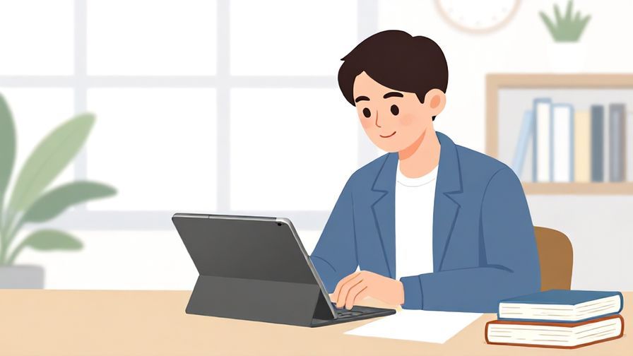 Illustration%20of%20a%20professional%20student%20using%20a%20tablet%20and%20books%20in%20a%20modern%20study%20space.%20Clean%20and%20bright%20style.