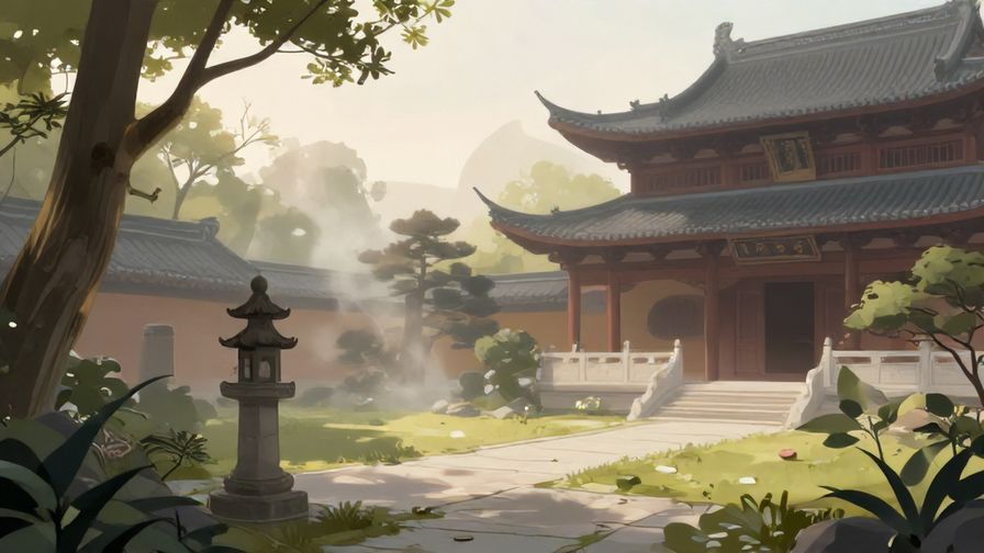 Illustration%20of%20a%20quiet%20temple%20garden%20with%20soft%20morning%20light%20and%20mist%20rising%2C%20symbolizing%20tranquility%20and%20peace%2C%20illustrated%20style