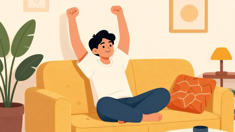 Illustration%20of%20a%20relaxed%20person%20stretching%20on%20a%20couch%20with%20a%20content%20smile%20in%20a%20cozy%20living%20room%2C%20vibrant%20colors%2C%20illustrated%20style