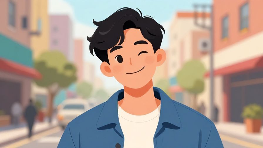 Illustration%20of%20a%20relaxed%20person%20with%20a%20playful%20smile%20and%20a%20slight%20wink%2C%20casual%20clothes%2C%20colorful%20urban%20background%2C%20illustrated%20style