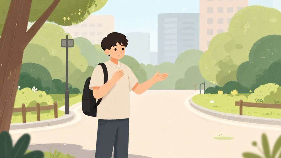 Illustration%20of%20a%20respectful%20person%20apologizing%20while%20asking%20directions%20in%20a%20quiet%20city%20park%2C%20soft%20pastel%20colors%2C%20illustrated%20style