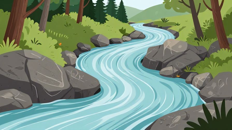Illustration%20of%20a%20river%20flowing%20naturally%20through%20rocks%20and%20trees%2C%20symbolizing%20inevitability%20and%20calmness%2C%20illustrated%20style