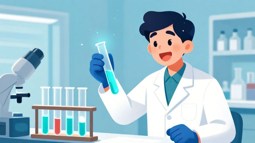 Illustration%20of%20a%20scientist%20in%20a%20lab%20with%20glowing%20test%20tubes%2C%20excited%20expression%2C%20bright%20colors%2C%20illustrated%20style