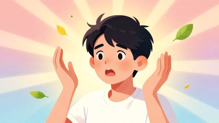 Illustration%20of%20a%20shocked%20young%20person%20with%20hands%20raised%2C%20expressing%20disbelief%2C%20colorful%20background%20with%20light%20rays%20and%20floating%20leaves%2C%20illustrated%20style