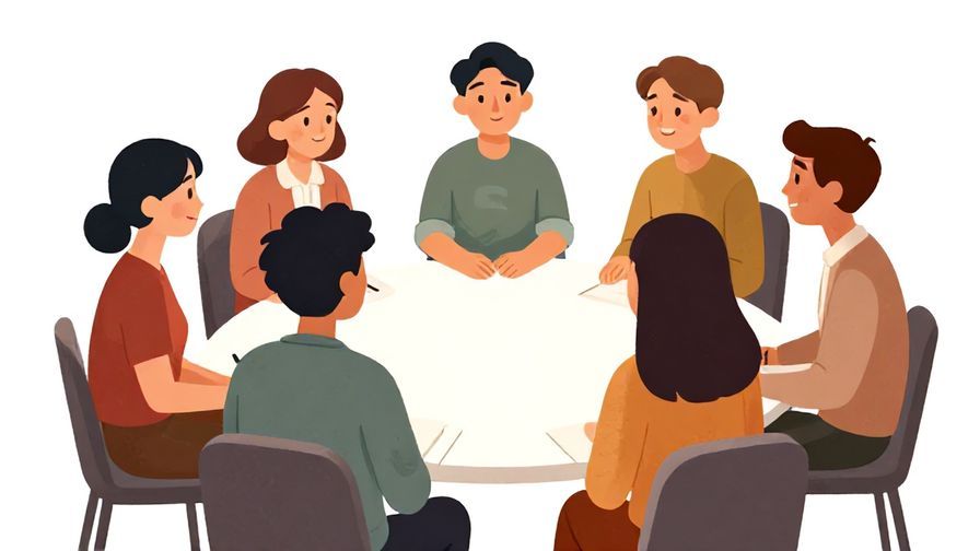 Illustration%20of%20a%20small%20group%20of%20people%20in%20a%20circle%20talking%20quietly%2C%20warm%20lighting%2C%20illustrated%20style