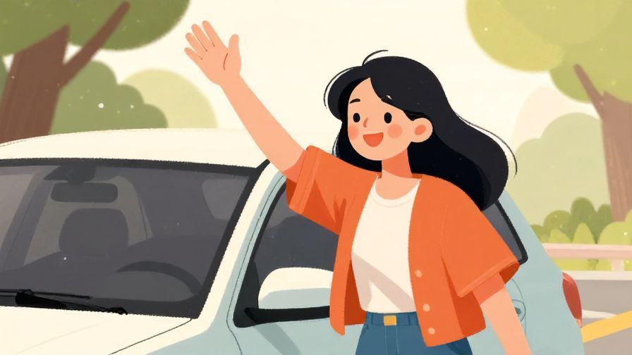 Illustration%20of%20a%20smiling%20friend%20waving%20goodbye%20near%20a%20car%2C%20with%20gentle%20sunlight%20and%20soft%20trees%20in%20the%20background%2C%20vibrant%20colors%2C%20illustrated%20style