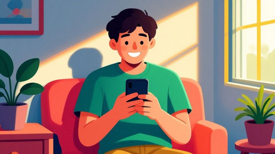 Illustration%20of%20a%20smiling%20person%20checking%20their%20phone%2C%20excitedly%20waiting%20in%20a%20cozy%20room%20with%20sunlight%20streaming%20in%2C%20vibrant%20colors%2C%20illustrated%20style